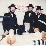Henig Family finishing the Children's Sefer Torah in Jerusalem