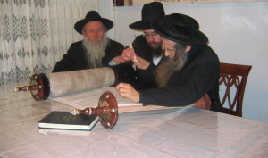 With the Mashpia Rabbi Mendel Vechter