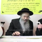 In the Baal HaTanya shul in Meah Shearim with Rabbi Tuvia Bloi