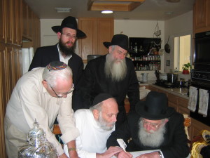 Finishing a Sefer Torah in Los Angeles