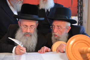 With Rabbi Hertzel, Chief Rabbi of Nazeret Illit